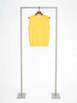 Cashmere Strick Pullunder mit Rundhalsausschnitt