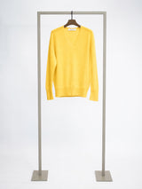 Pullover aus Cashmere-Woll-Mischung mit V-Ausschnitt