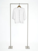 Kurzarm Cardigan aus Cashmere-Woll Mischung