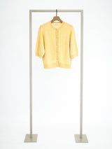 Kurzarm Cardigan aus Cashmere-Woll Mischung