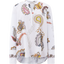 SEIDENBLUSE MIT CREMEFARBENEM PRINT