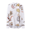 SEIDENBLUSE MIT CREMEFARBENEM PRINT