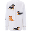 SEIDENBLUSE MIT WEISSEM PRINT