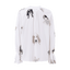 SEIDENBLUSE MIT GRAUEM PRINT