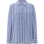 SEIDENBLUSE MIT BLAUEN STREIFEN