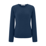 KASCHMIRPULLOVER IN DUNKELBLAU