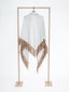 Triangular Scarf With Leather Fringe Gina S.