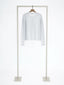 Cashmere knit cardigan with round neck