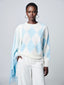 Brushed sweater made from a cashmere-wool blend