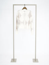 Brushed cardigan made from a cashmere-wool blend