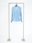Silk blouse with button placket