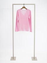 Cashmere sweater with V-neck
